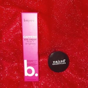 NEW! beyou. Caffeine eyecream & Naked Cosmetics Peppermint Lip Scrub Bundle